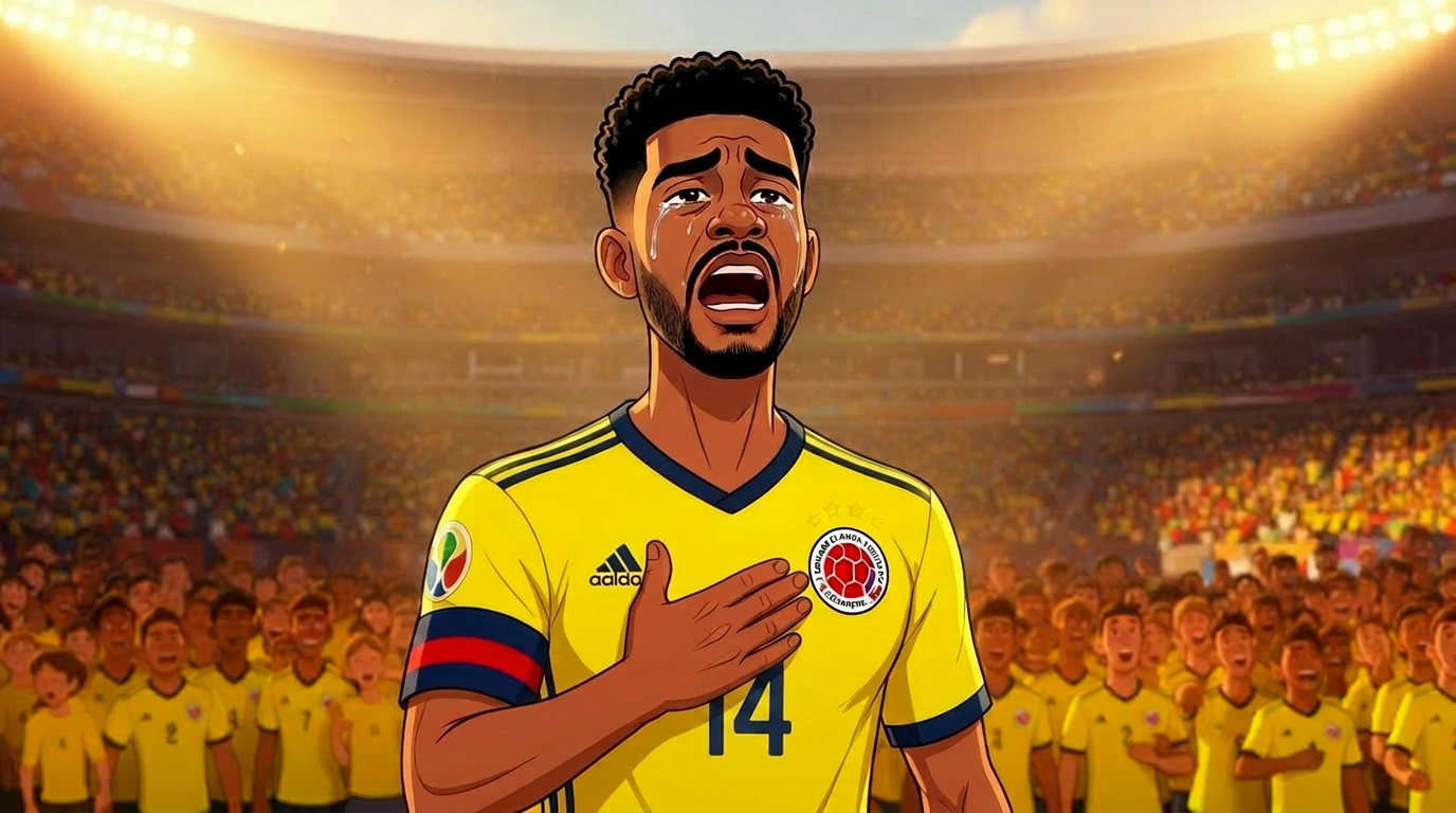 Capítulo 11 — Louis canta el himno con Colombia